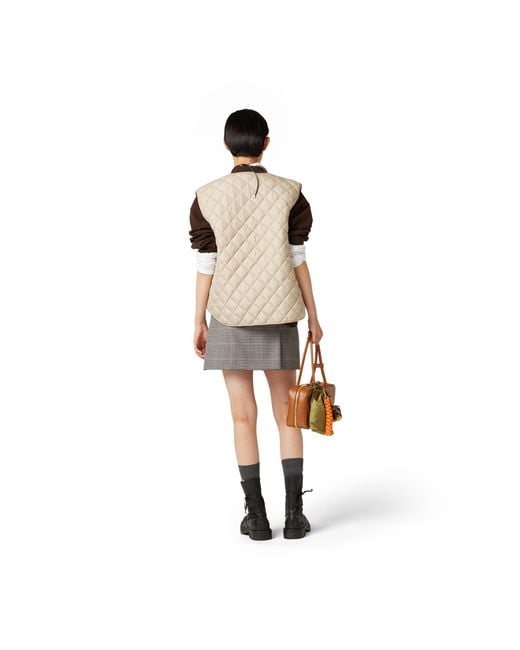 Miu Miu Natural Technical Fabric Vest