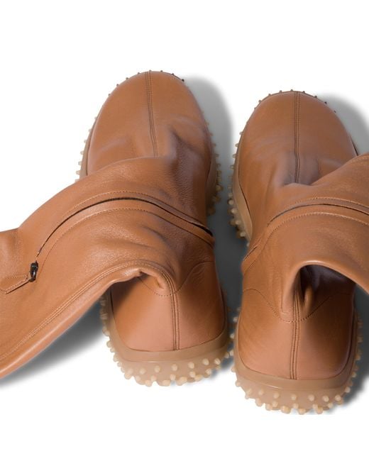 Miu Miu Brown Stretch Nappa Leather Boots