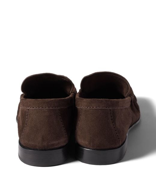 Miu Miu Brown Suede Loafers