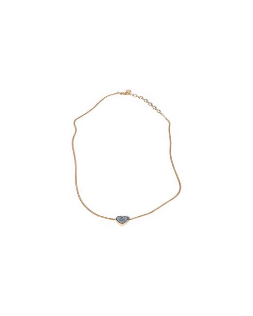 Miu Miu White Metal Necklace
