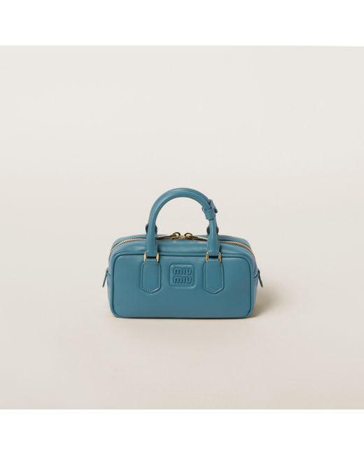 Miu Miu Blue Arcadie Leather Bag