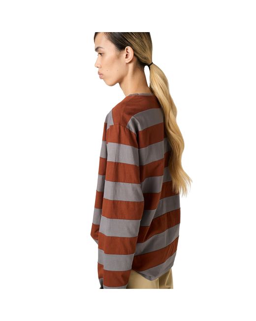 Miu Miu Red Striped Jersey T-Shirt
