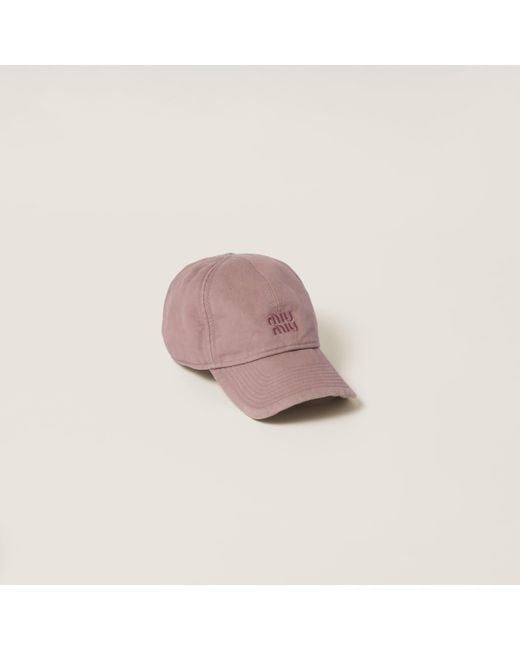 Miu Miu Pink Drill Baseball Cap