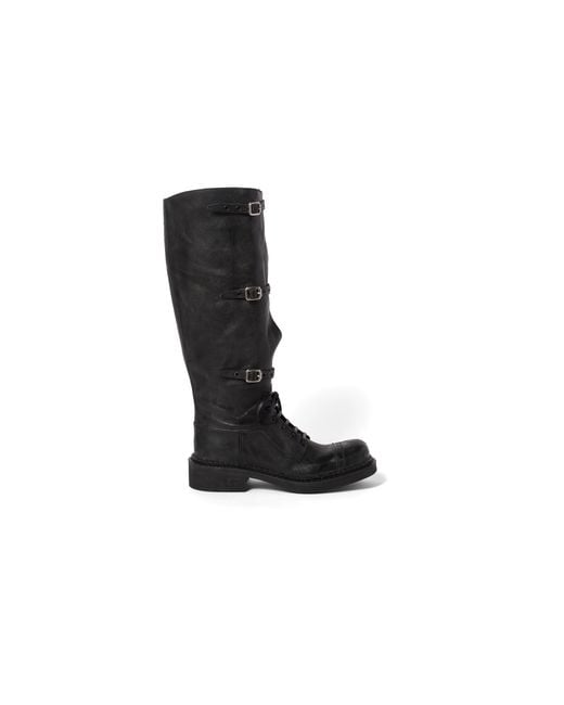 Miu Miu Black Leather Boots