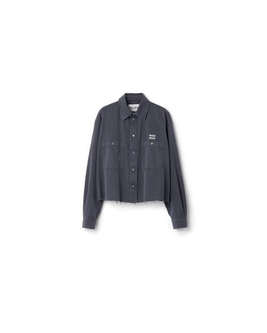Miu Miu Blue Light Denim Shirt