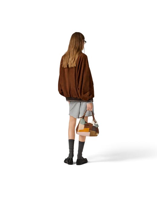 Miu Miu Brown Suede Blouson Jacket