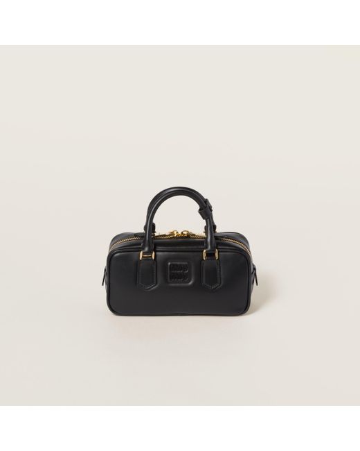 Miu Miu Black Arcadie Leather Bag