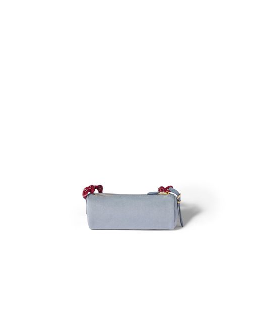 Miu Miu White Gabardine Pouch