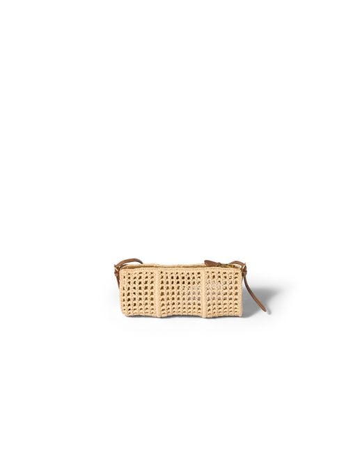 Miu Miu Metallic Crochet Mesh Pouch