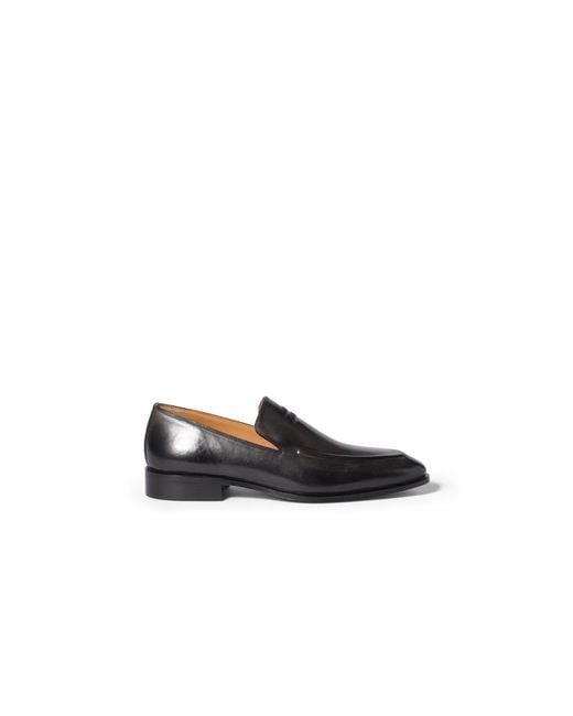 Miu Miu Black Leather Loafers