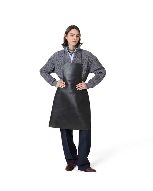 Miu Miu Black Leather Apron