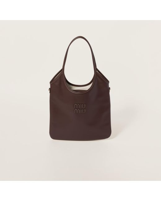 Miu Miu Brown Ivy Leather Bag