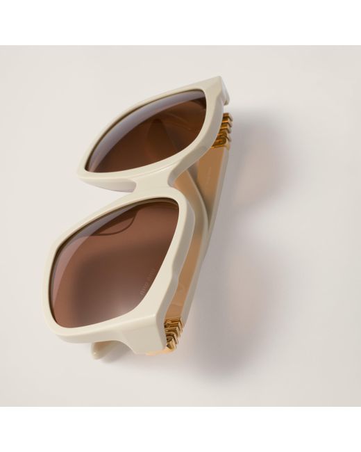 Miu Miu Brown Miu Ombre Sunglasses