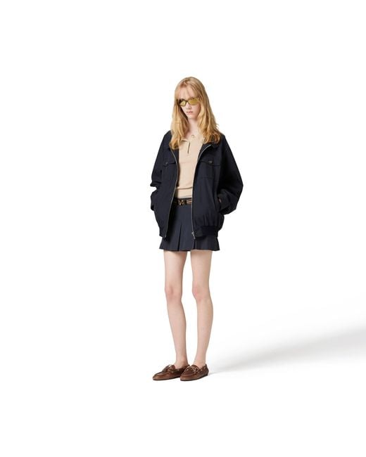 Miu Miu Natural Cotton Knit Polo Shirt