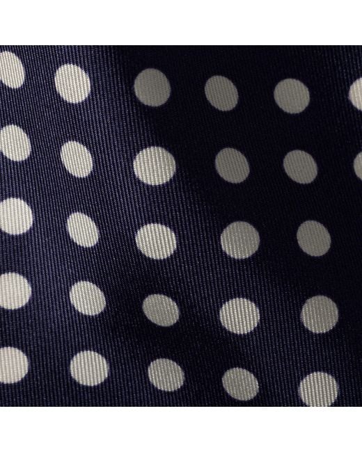 Miu Miu Blue Printed Silk Twill Scarf