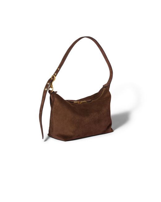 Miu Miu Brown Suede Bag
