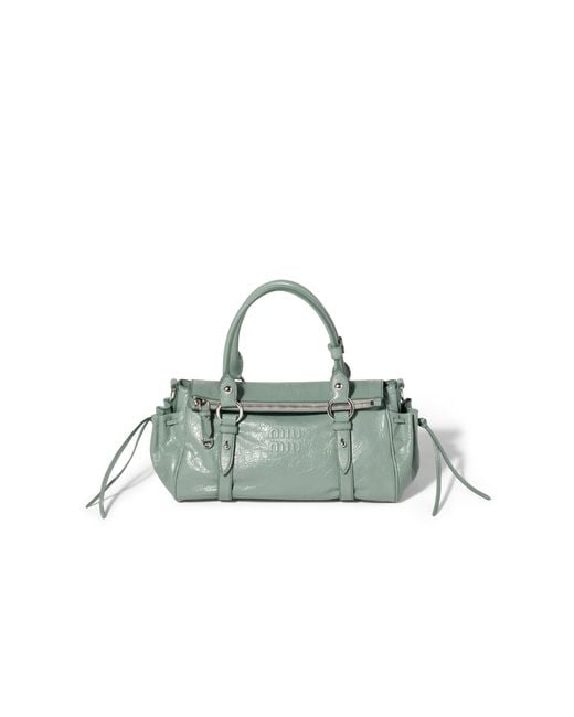 Miu Miu Green Nappa Leather Handbag