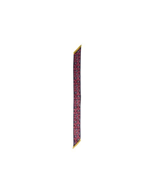 Miu Miu Purple Printed Twill Scarf