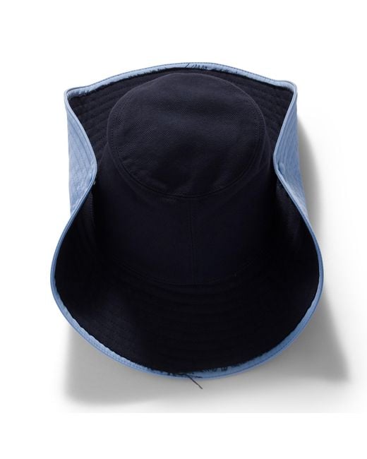 Miu Miu Blue Drill Cowboy Hat