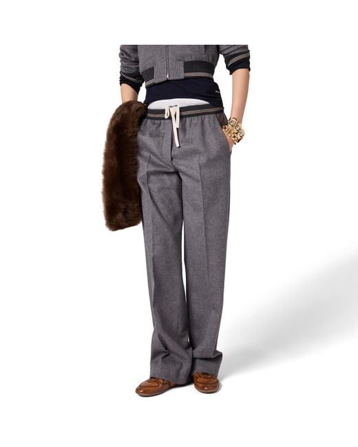Miu Miu Gray Velour Joggers