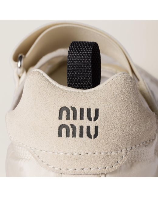 MiuMiu直営◆国内完売Tyre technical fabric & suede ballerinas Miu Miu Tire technical fabric and suede ballerinas - متجر