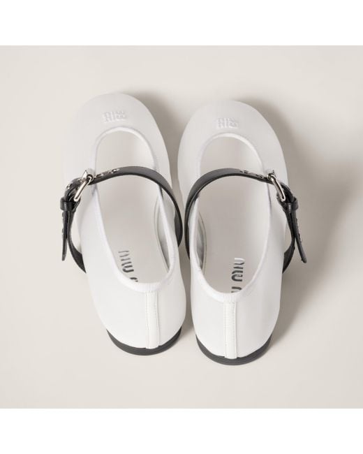 【MIU MIU】メッシュバレリーナ Miu Miu Mesh Ballet Flats in Black | Lyst
