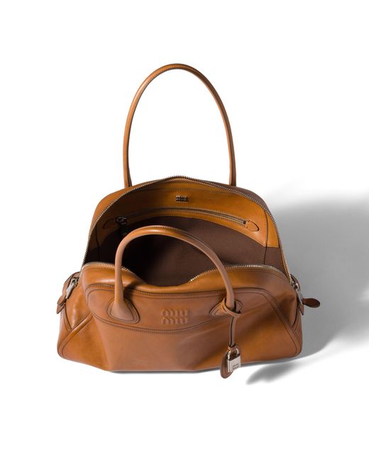Miu Miu Brown Vivant Leather Bag