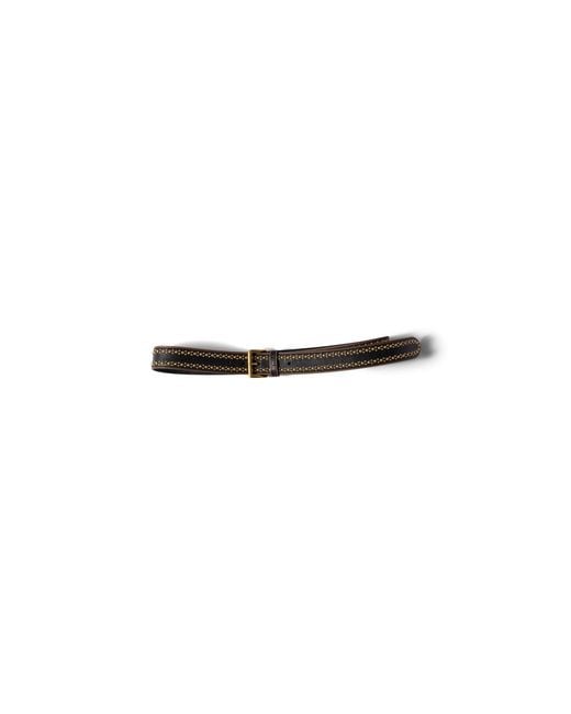 Miu Miu White Leather Belt