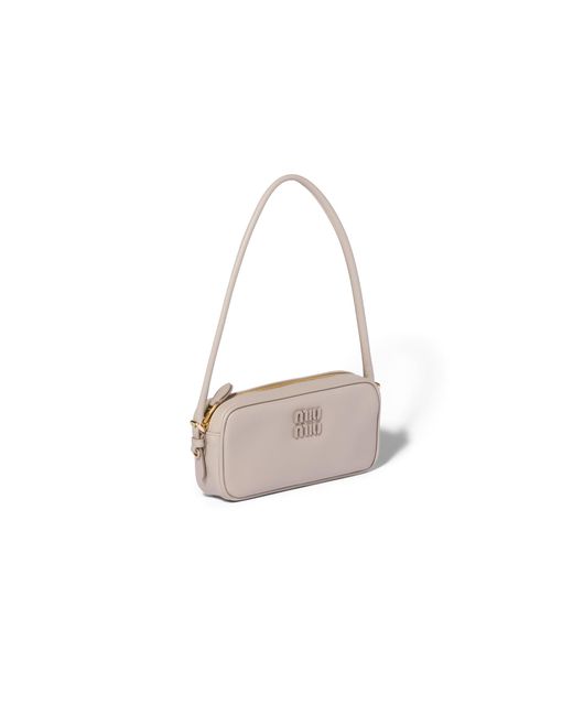 Miu Miu White Leather Pouch