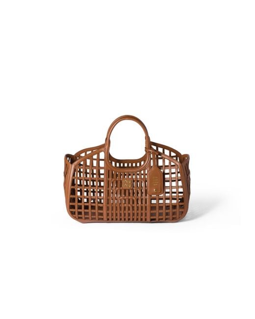 Cesta di Miu Miu in Brown