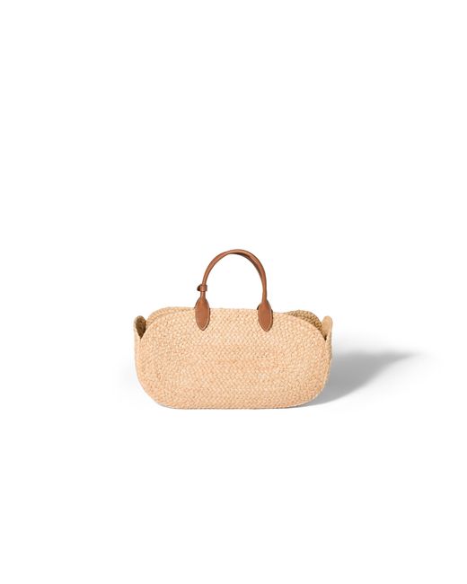 Miu Miu Metallic Raffia Handbag