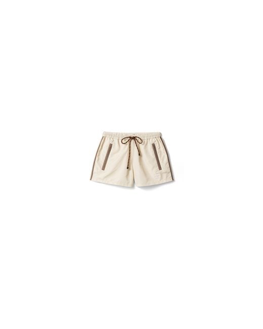 Miu Miu Metallic Technical Fabric Shorts