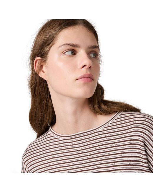 Miu Miu Pink Cotton, Cashmere And Silk Crew-Neck Knit Sweater