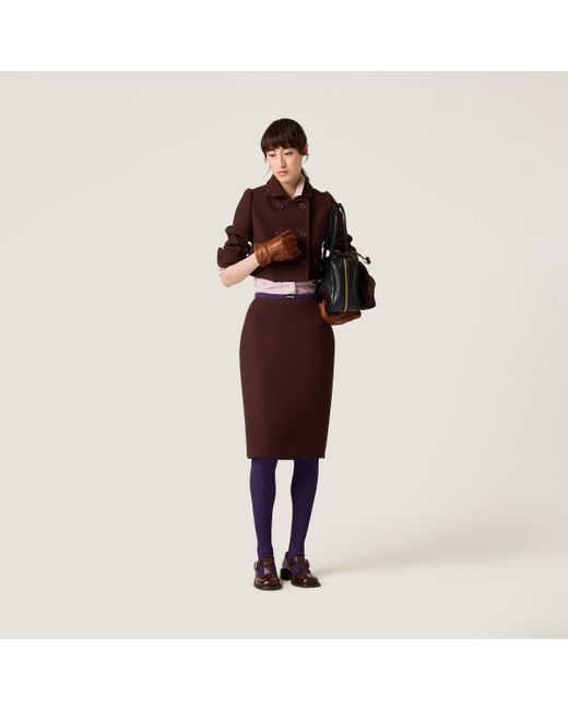 Miu Miu Natte Pencil Skirt Lyst UK
