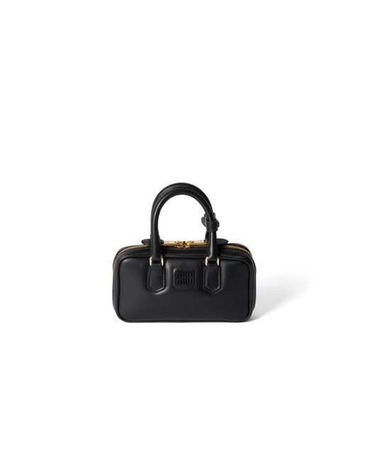 Miu Miu Black Arcadie Leather Mini-Bag