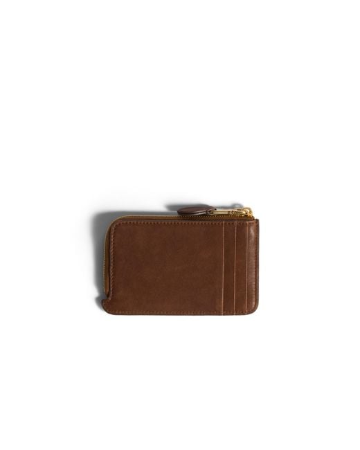 Miu Miu Brown Nappa Leather Envelope Card Holder