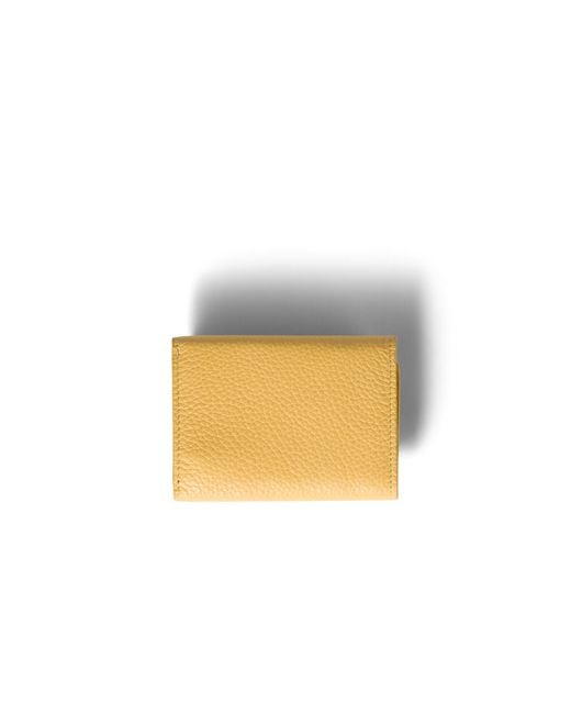Miu Miu Yellow Small Leather Wallet