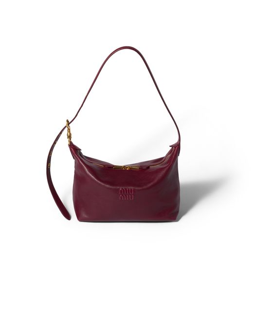 Miu Miu Purple Spirit Nappa Leather Bag