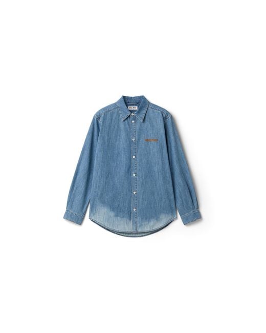 Miu Miu Blue Chambray Shirt