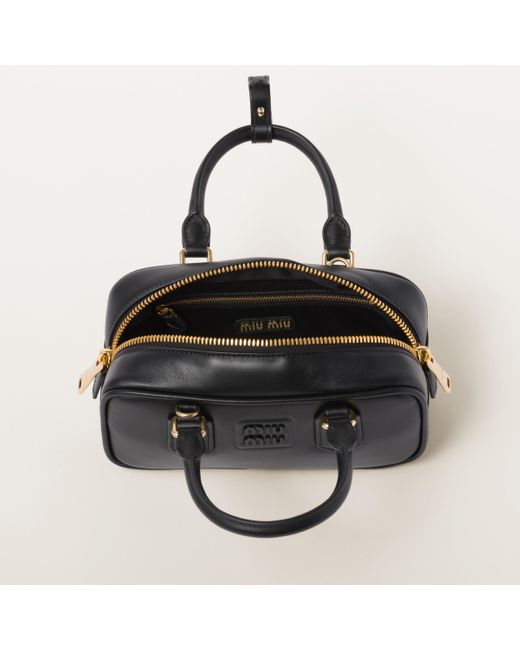 Miu Miu Black Arcadie Leather Bag