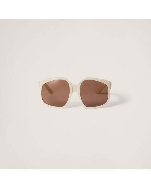 Miu Miu Brown Miu Ombre Sunglasses