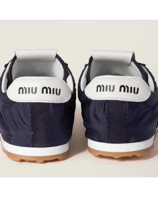 Miu Miu Blue Plume Sneakers
