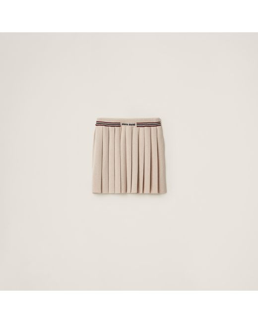 Miu Miu Natural Cashmere Skirt