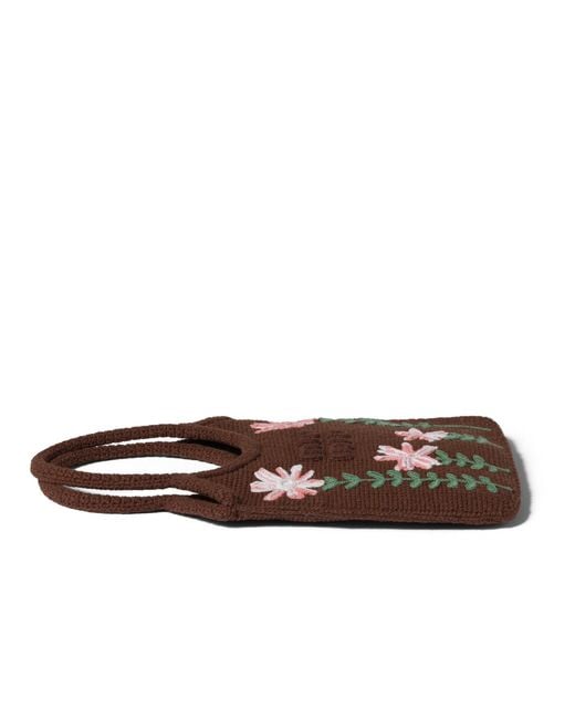Miu Miu Brown Ivy Crochet Handbag