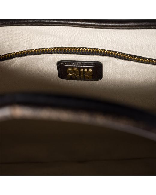 Miu Miu Black Ivy Leather Bag