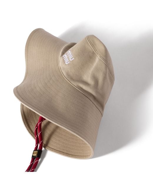 Miu Miu Natural Denim Hat