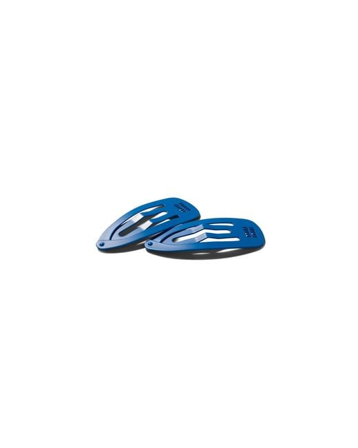 Miu Miu Blue Metal Hair Clips