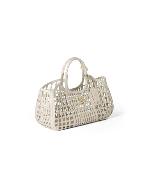 Miu Miu Metallic Leather Basket