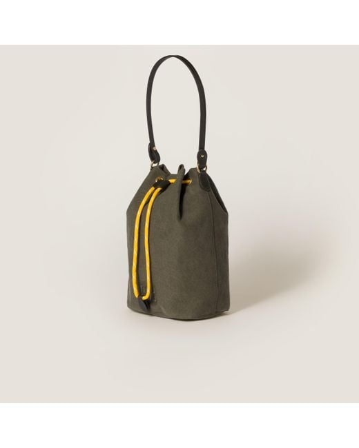 Miu Miu Green Gabardine Pouch