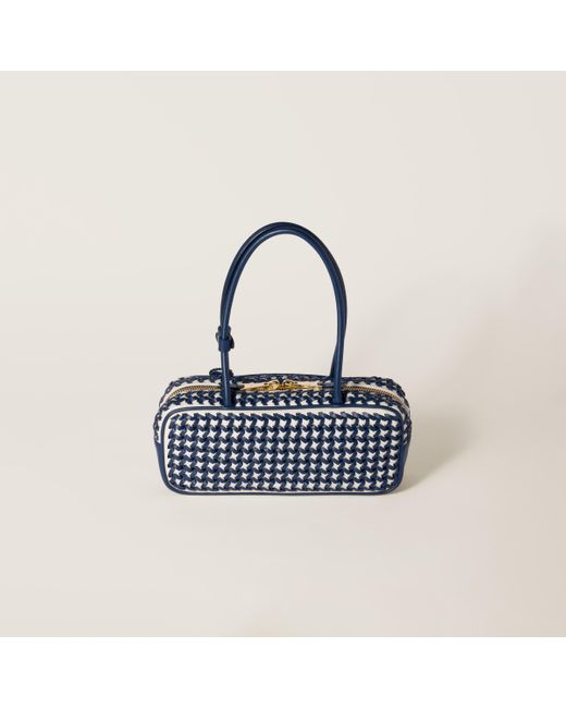 Miu Miu Blue Beau Leather Bag